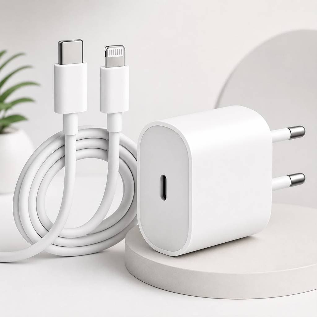 Carregador De iPhone Turbo 20W Cabo 1M Tipo C Para Lightning