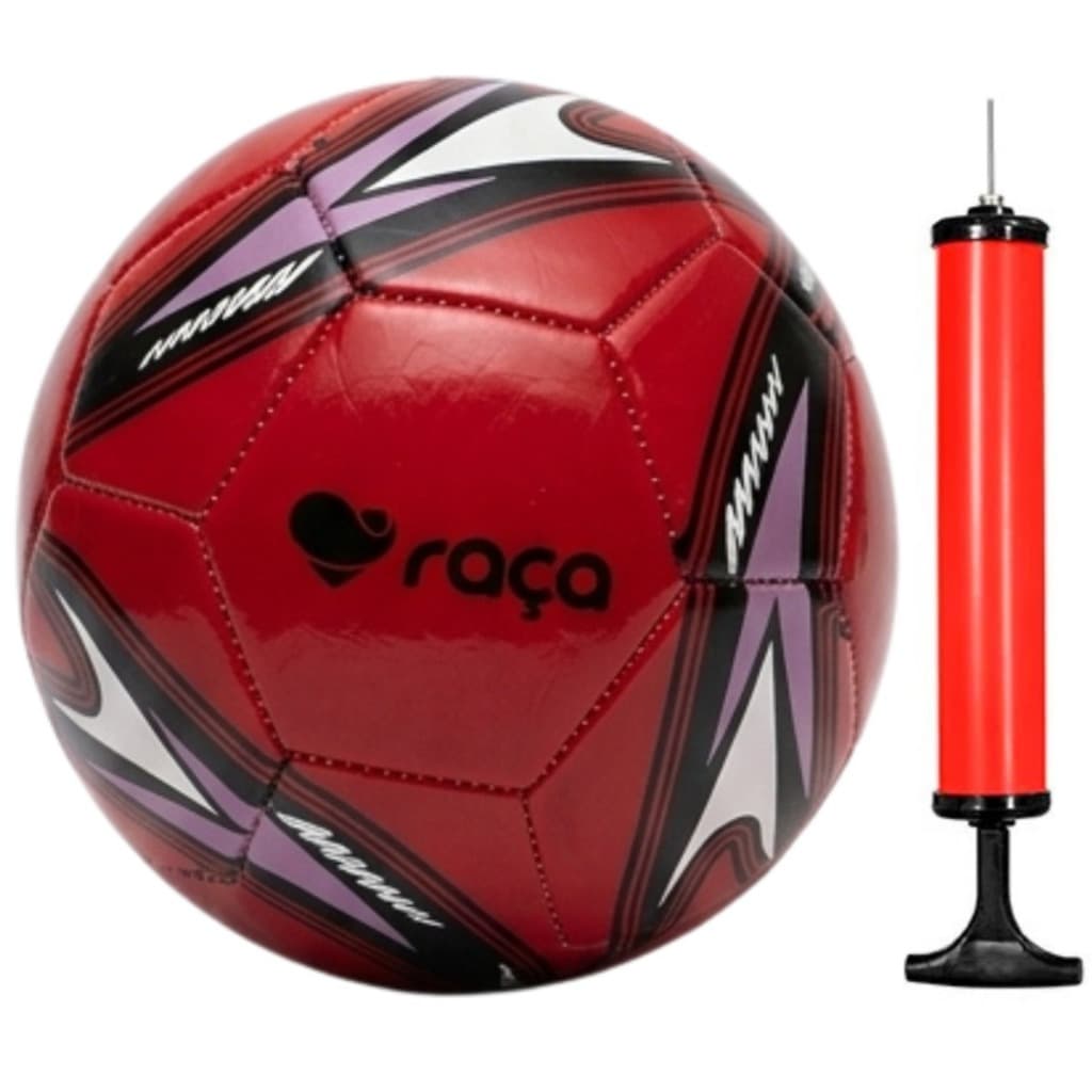 Bola De Futebol De  Campo Raça Cores Variadas N.5 Vem Com Bomba + Bico Para Encher