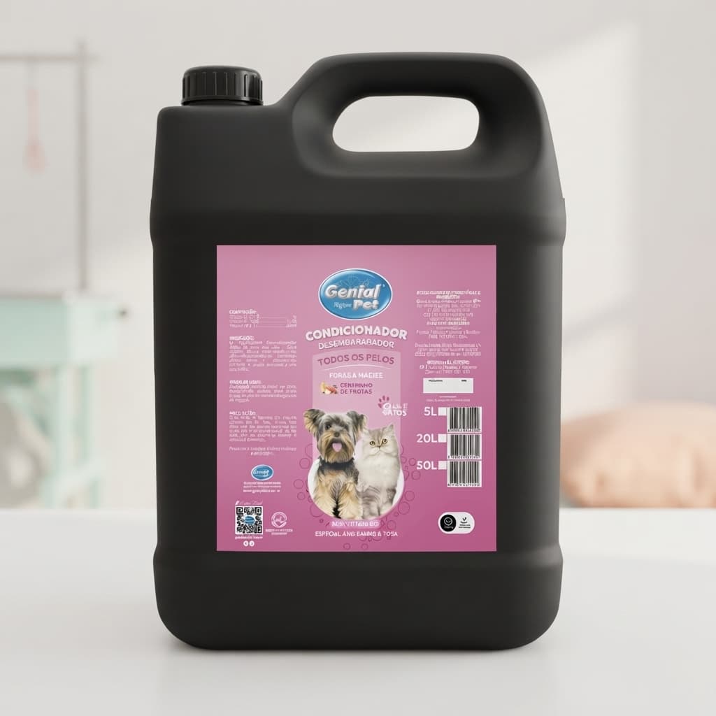 Condicionador Desembaraçador Frutas 5L Genial Pet para Cães e Gatos