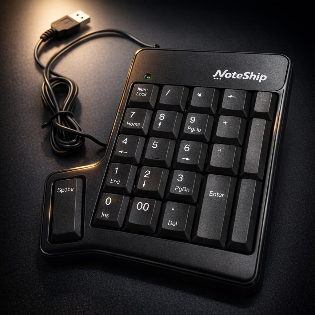 Mini Teclado Numérico USB 20Teclas Portátil para Notebook PC Computador Teclado Numérico Externo