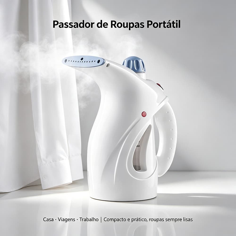 Passadeira 110v Vaporizador A Vapor De Roupas Tira Amasso Portátil 800w para Viagem e Casa