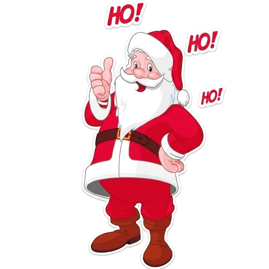 Adesivo de Natal para Vitrine – Papai Noel Decorativo para Vidros e Janelas