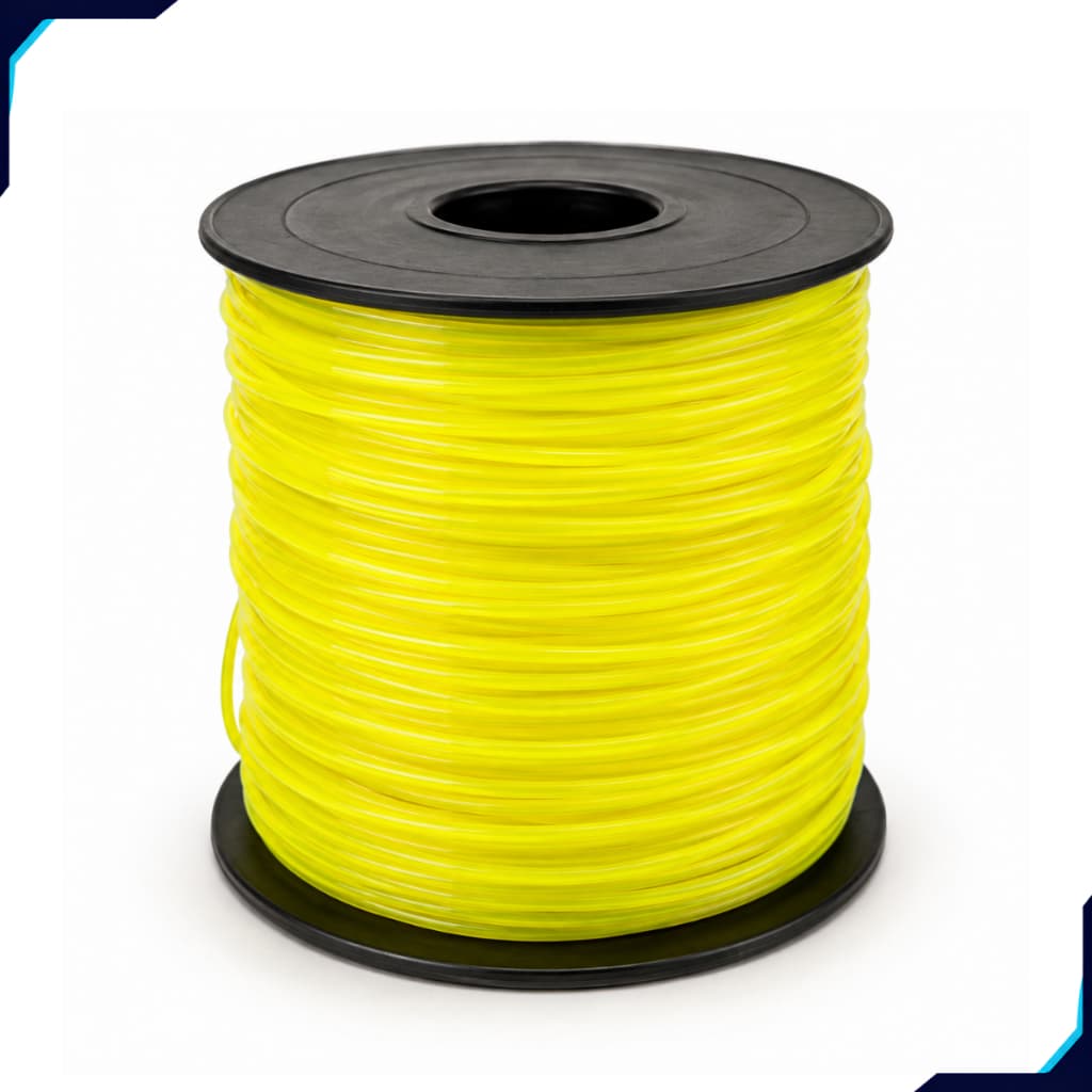 Fio Nylon Quadrado 3mm 2,2kg 226m Para Roçadeira Alta Resistência Compatível