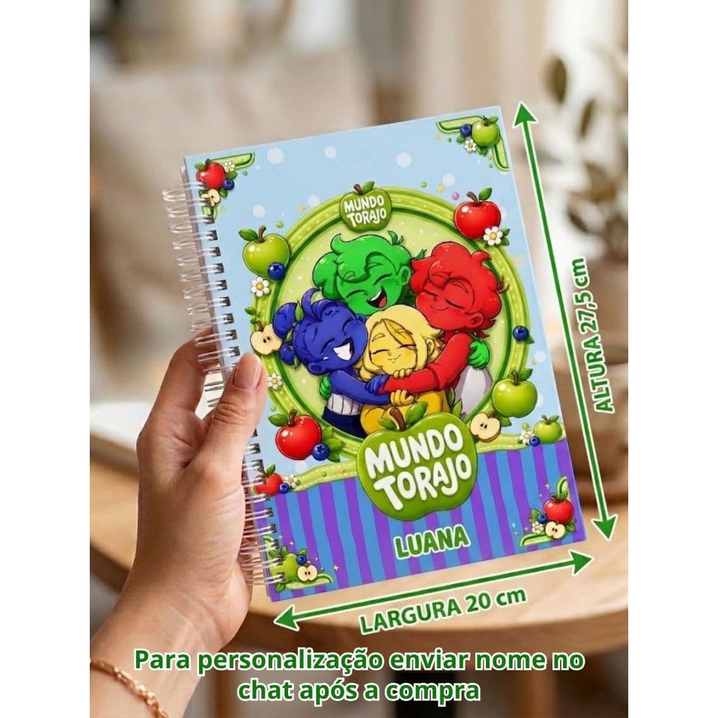 Caderno Universitário Mundo Torajo /caderno personalizado/ caderno escolar