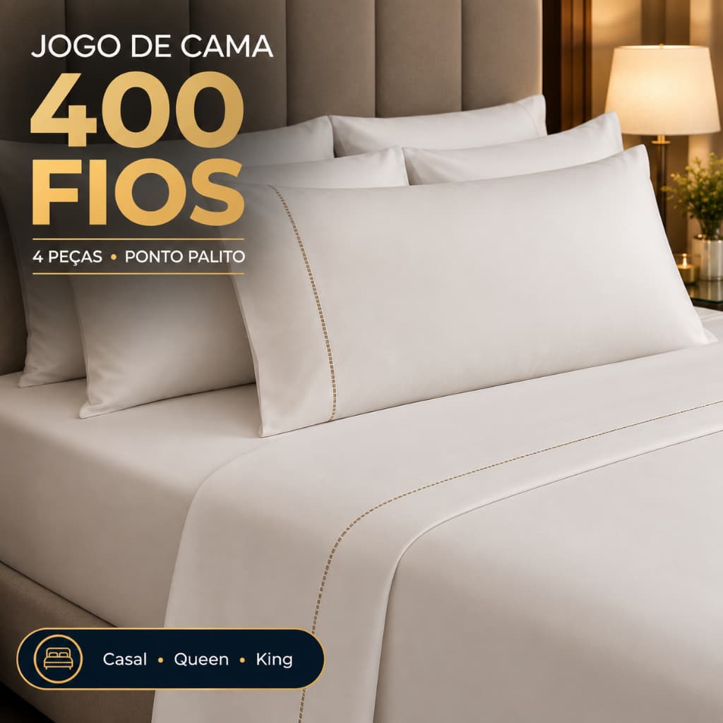 Jogo de Lençol Casal 4 Peças Cama Liso Ponto Palito Roupa de Cama Para Casa Hotel AirBnb Fronha