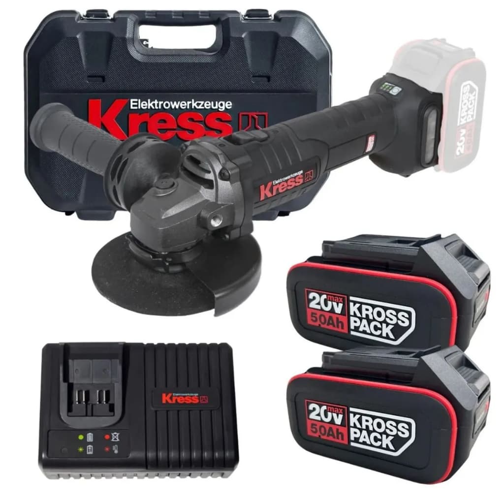 Esmerilhadeira Angular a Bateria Kress KUH103 Brushless 5 Esmerilhadeira Angular a Bateria Kress KUH103 Brushless 5 Esme