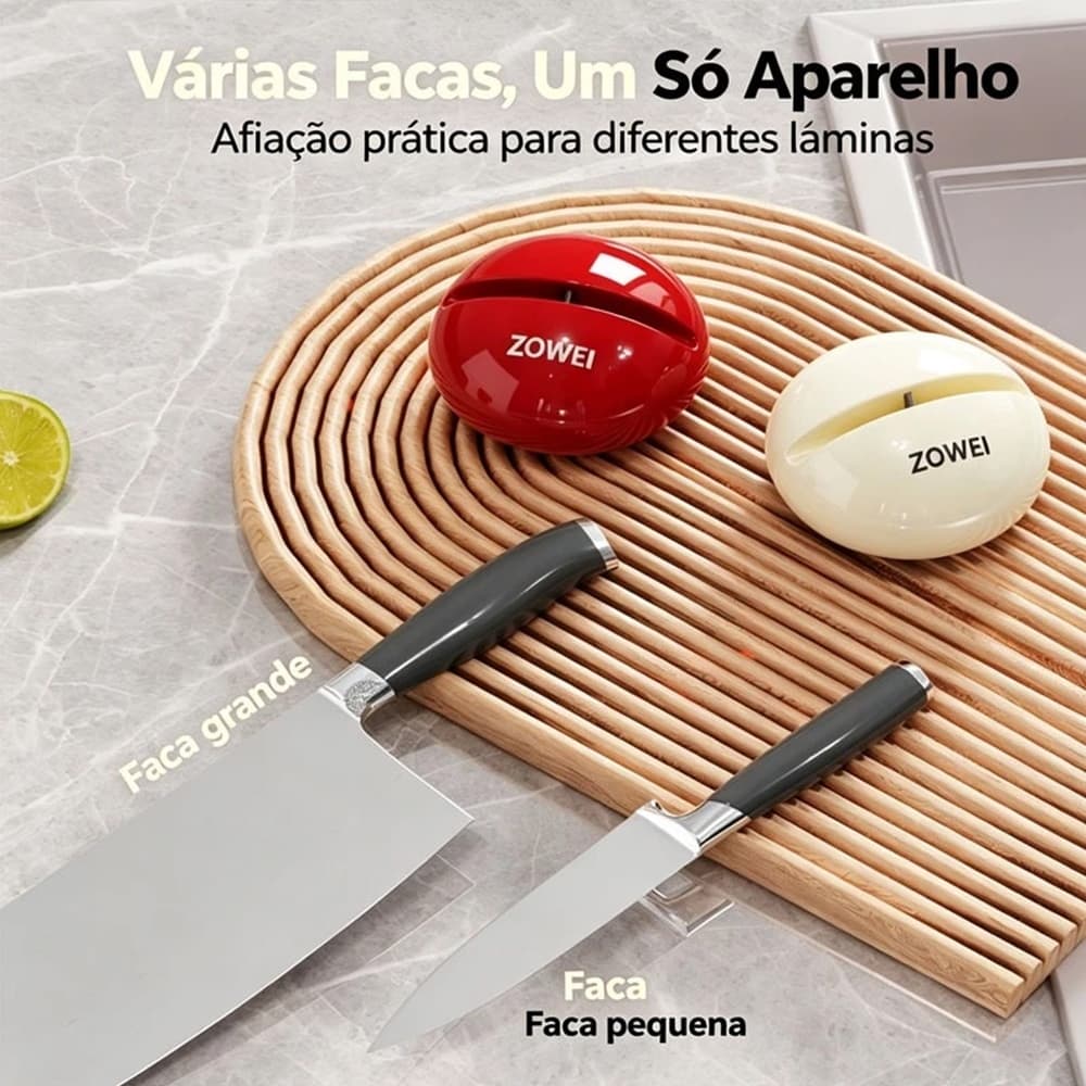 Afiador De Faca Mini Portátil Prático Para Facas De Cozinha Afiação Rápida Compacto Para Casa