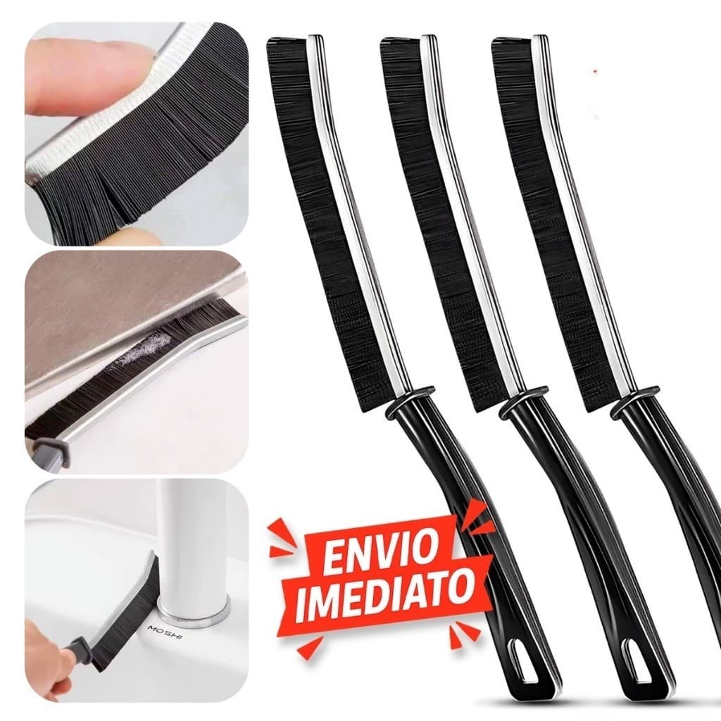 Escovas de Limpeza para Frestas e Cantos Multiuso Trilhos Janelas Banheiro Azulejos