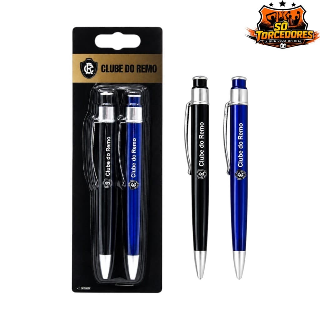 CONJUNTO 2 CANETAS CLUBE DO REMO OFICIAL