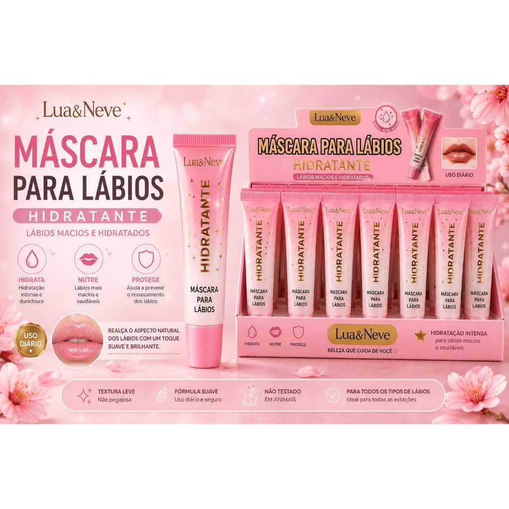 Máscara para Lábios Hidratante Lua&Neve – Hidratação Intensa