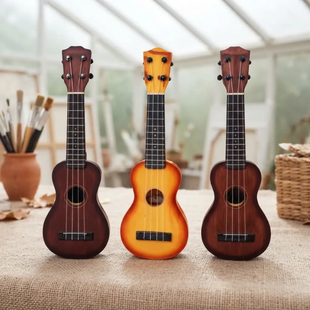 Mini Violão Infantil 38cm Cavaquinho Violinha Ukulele Acustico Presente Crianca Natal Aniversario