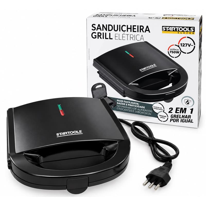 Sanduicheira grill elétrica 110v