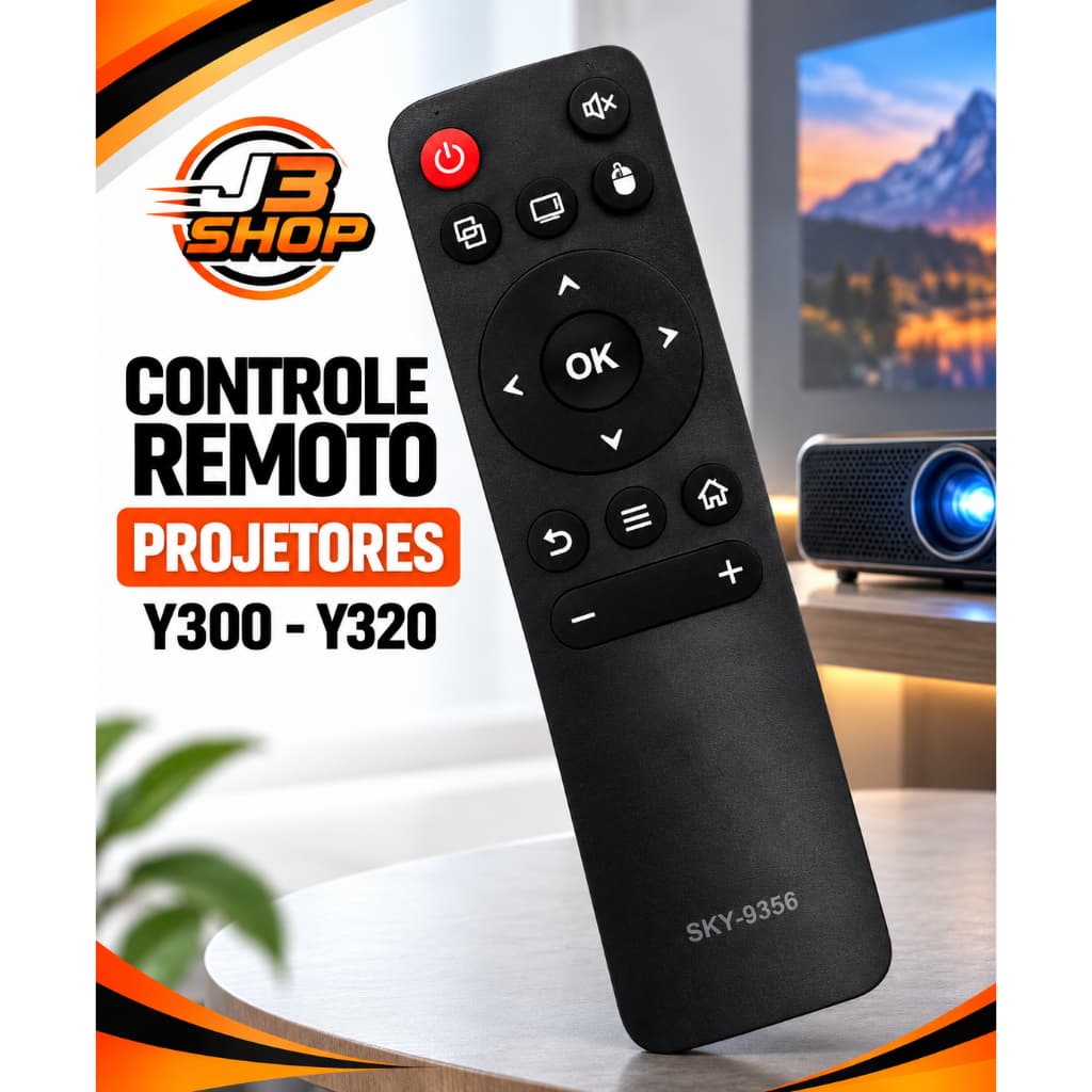 Controle Remoto Compatível Com Projetores Y300-y320