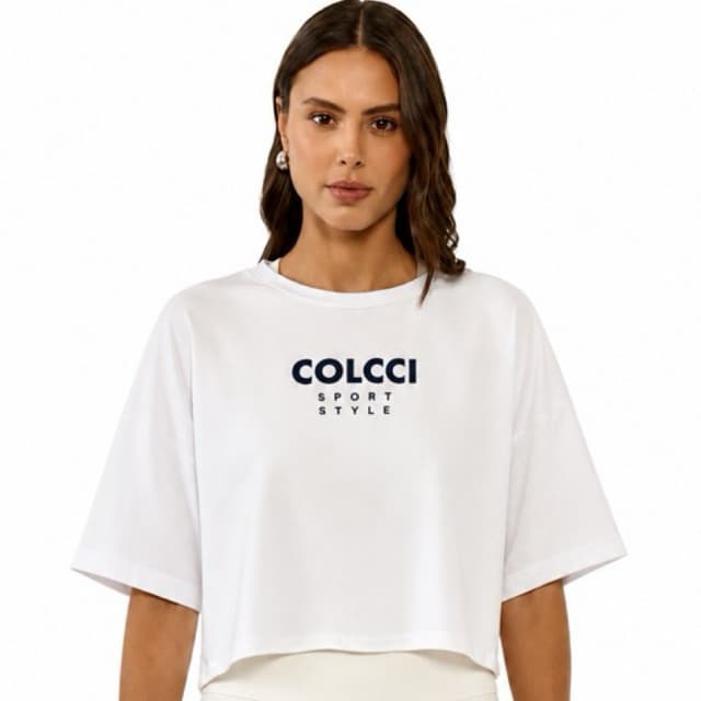 Blusa Cropped Feminina Algodão Premium Tamanho Único | Modelo Com e Sem Manga