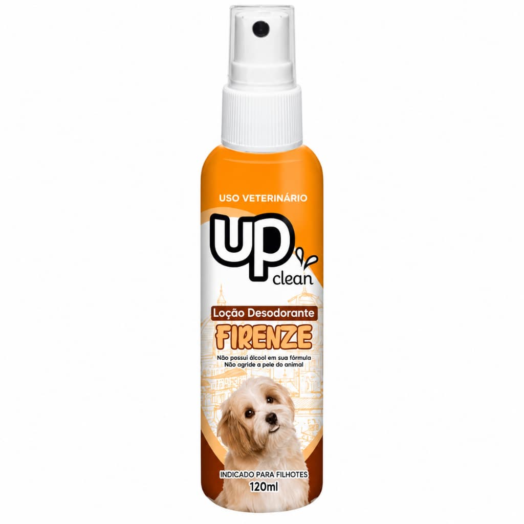 Loção Desodorante Filhote Firenze 120ml Up Clean Perfume Pet Cães e Gatos