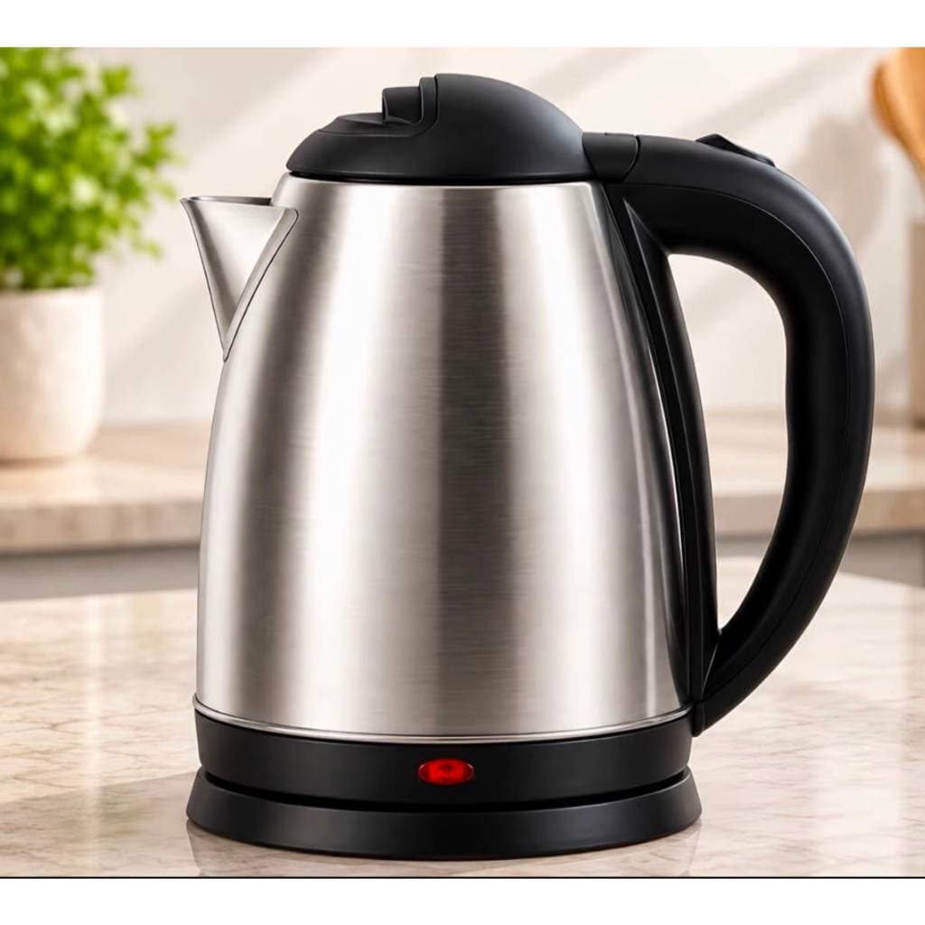 Chaleira Elétrica 1,8 Litros  Ferve Água Rápido Inox Café Chá 127V 220V