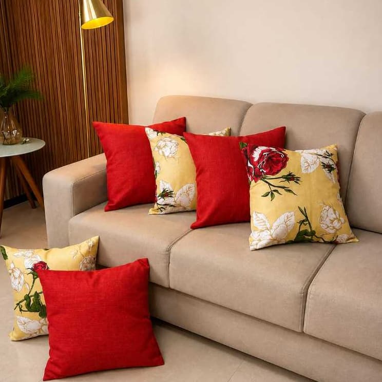 Capas de Almofadas 45x45 com Zíper Kit 4 ou 6 | Decorativa para Sofá Sala Quarto | Capa de Almofada