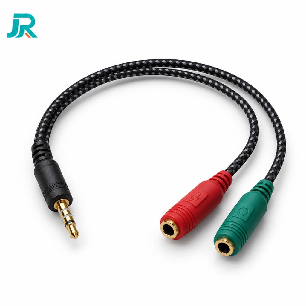 Cabo Adaptador Y P3 Macho Para 2 P2 Fêmea Fone Microfone Headset PC Notebook Knup