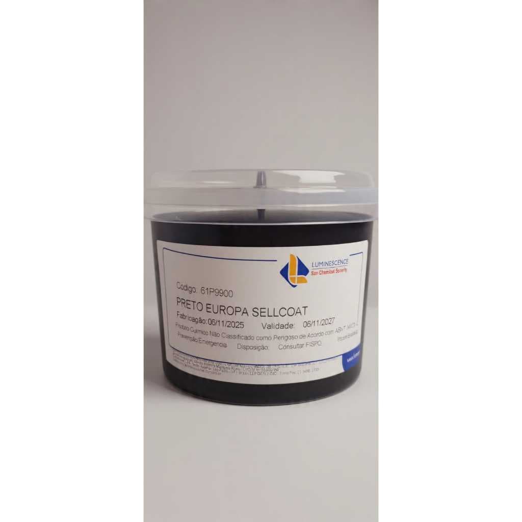 Tinta Gráfica Preto Escala Europa Offset Luminescense Sun Chemical embalagem Plástica com 2 kgs