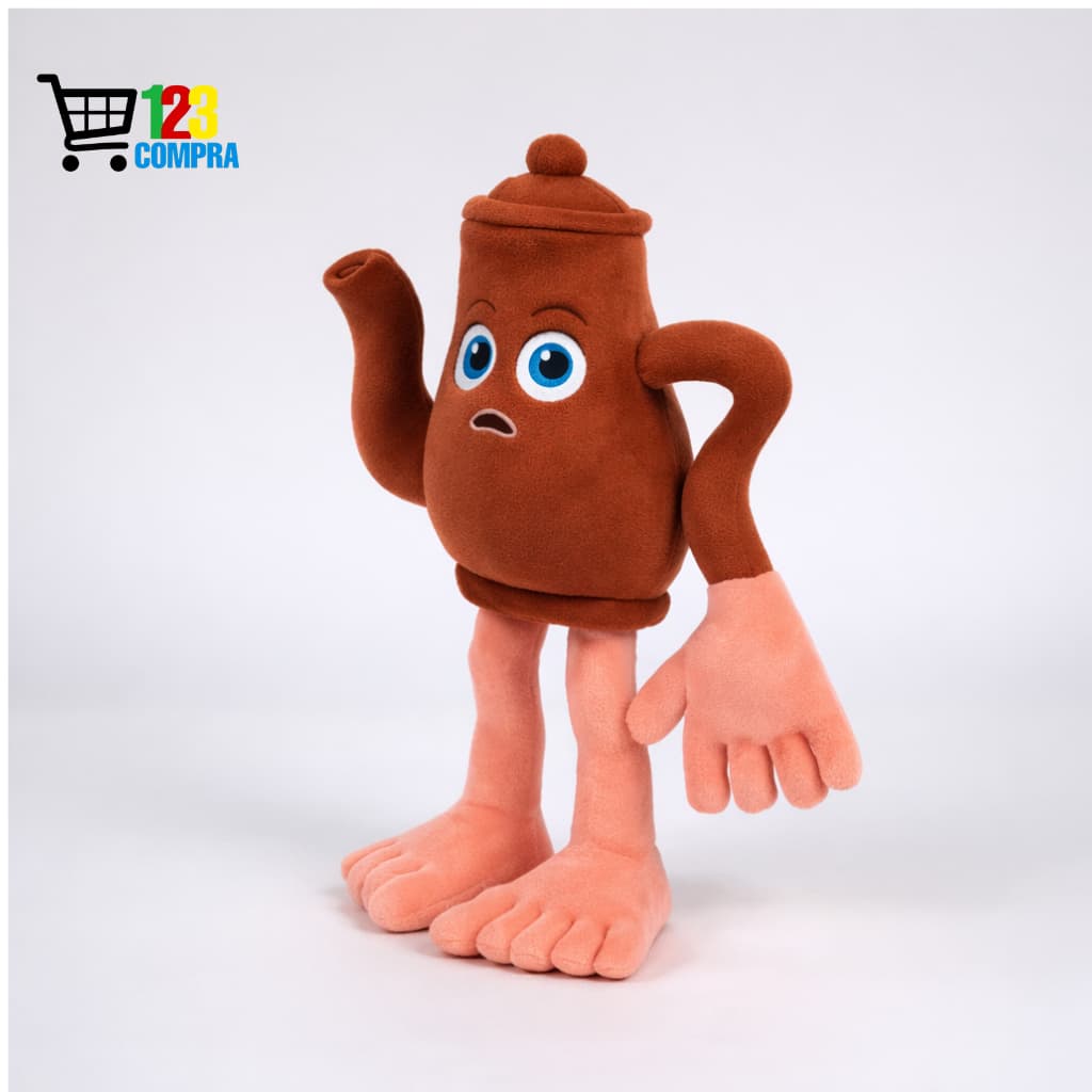 Boneco de Pelúcia Chaleira Tung Sahur 30cm Personagem Fofo Infantil