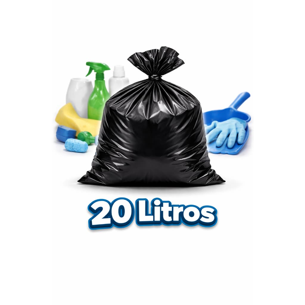 Saco de lixo 20 Litros pacote com 100 unidades - Qualidade superior - Direto da fabrica