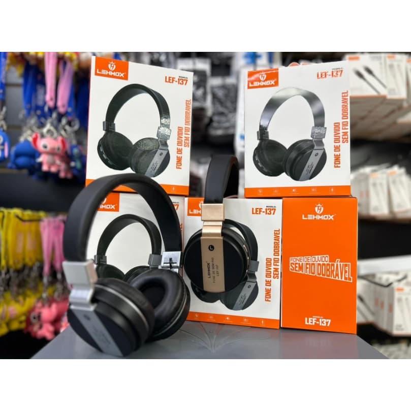 Headphone Bluetooth LEHMOX LEF-137 – Sem Fio, Portátil e Confortável