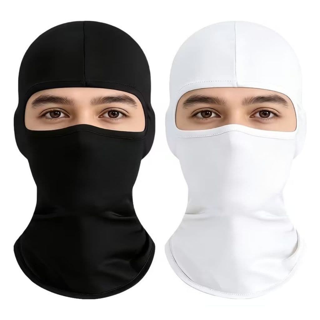 Kit 2 Touca Ninja Balaclava Toca UV+50 Proteção Solar Térmica Motoqueiro Motoboy touca preta