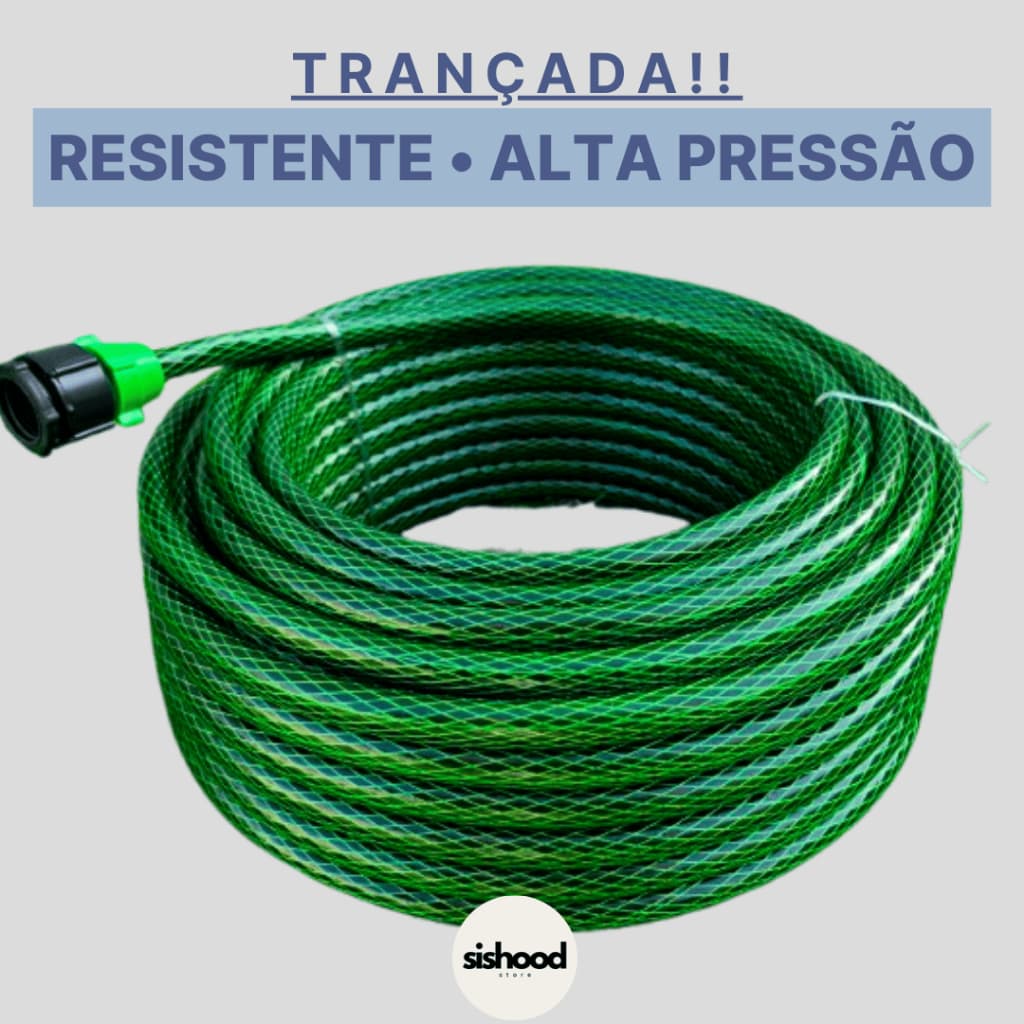 Mangueira De Jardim de 50m a 100m + bico esguicho e adaptador