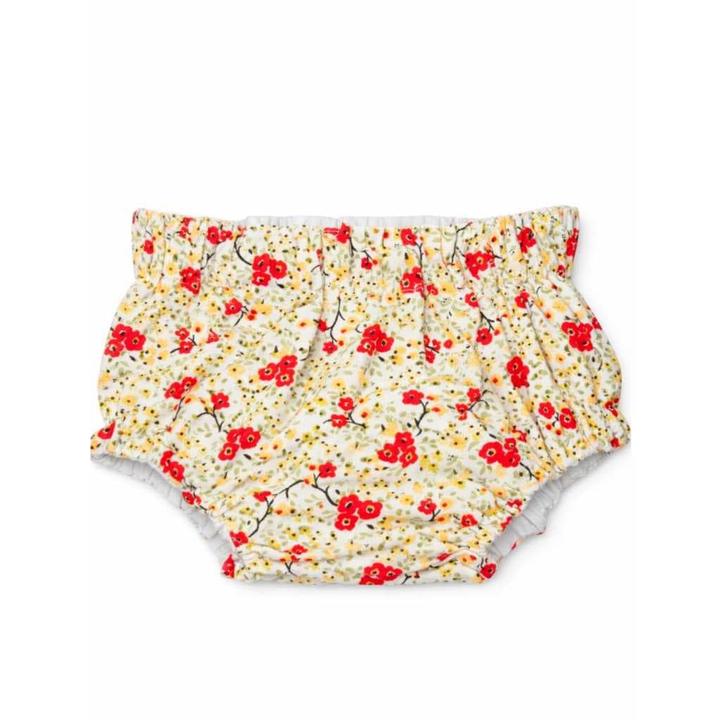 Calcinha Tapa Fralda Bebe Criança Short Roupa Infantil Verde Amarela Vermelha Flores Forrado Confortável Premium Algodao