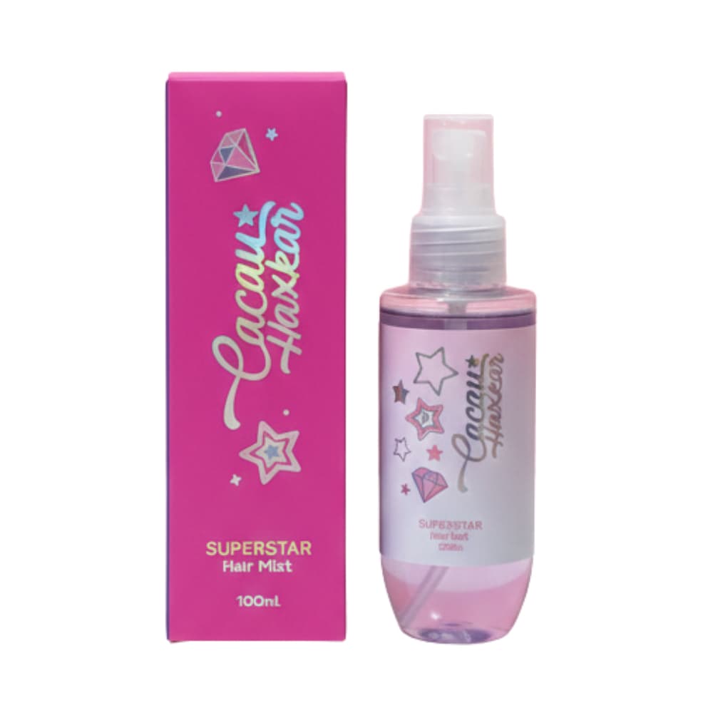 Perfume Capilar Cacau Haxkar Original Superstar Fragrância Suave Juvenil Teen Hair Mist