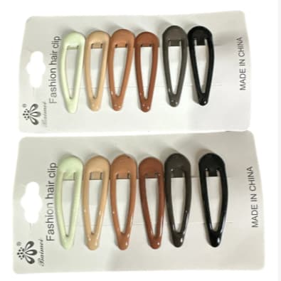 ✨ Kit Presilha Tic Tac Feminina Cores Neutras | Fashion Hair Clip