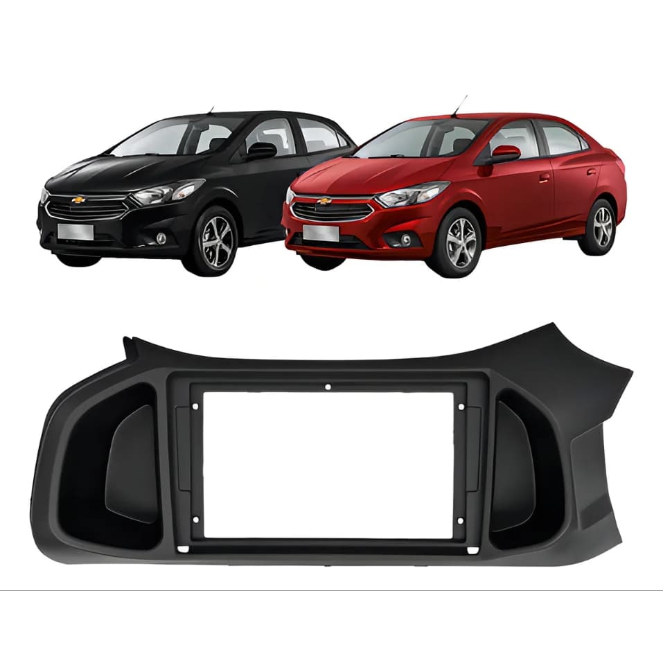 Moldura Chevrolet Onix Joy Prisma G2 9 Polegadas 2 Din Preto Fosco - 89-M15