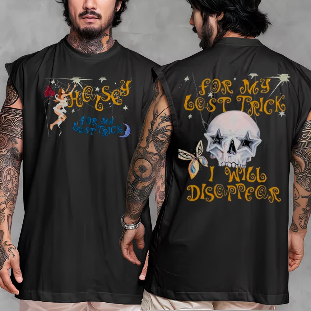 Camiseta Regata Machão Oversized Halsey For My Lost Trick I Will Disappear Tour Show Cantora Grunge