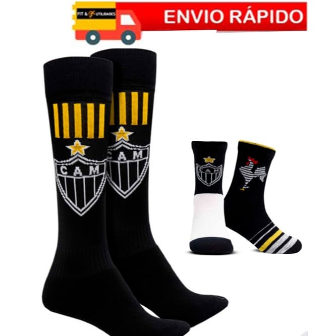 MEIAO do ATLETICO MG DE FUTEBOL GALO MINEIRO meiao meião INFANTIL/JUVENIL