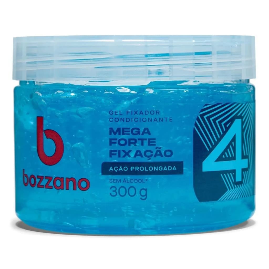 Gel Fixador Bozzano Nº4 Mega Fixação 300G