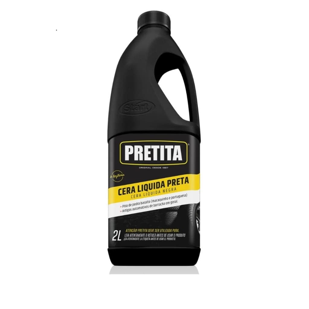 Cera Liquida Pretita Start para Emborrachados Pisos e Pneus Borrachas em Geral 2L