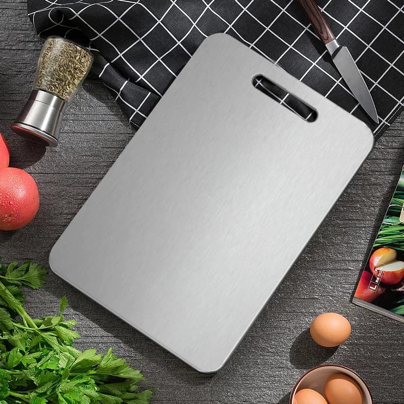 Tábua De Corte 304 Aço Inoxidável Antibacteriana À Prova De Mofo tábua de cozinha