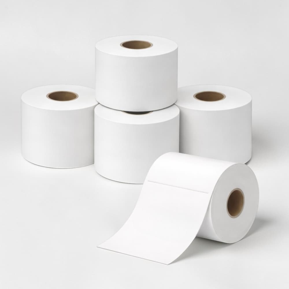 Kit 5 Rolos 500 Etiquetas Térmica 10x15 Serrilha Zebra Elgin