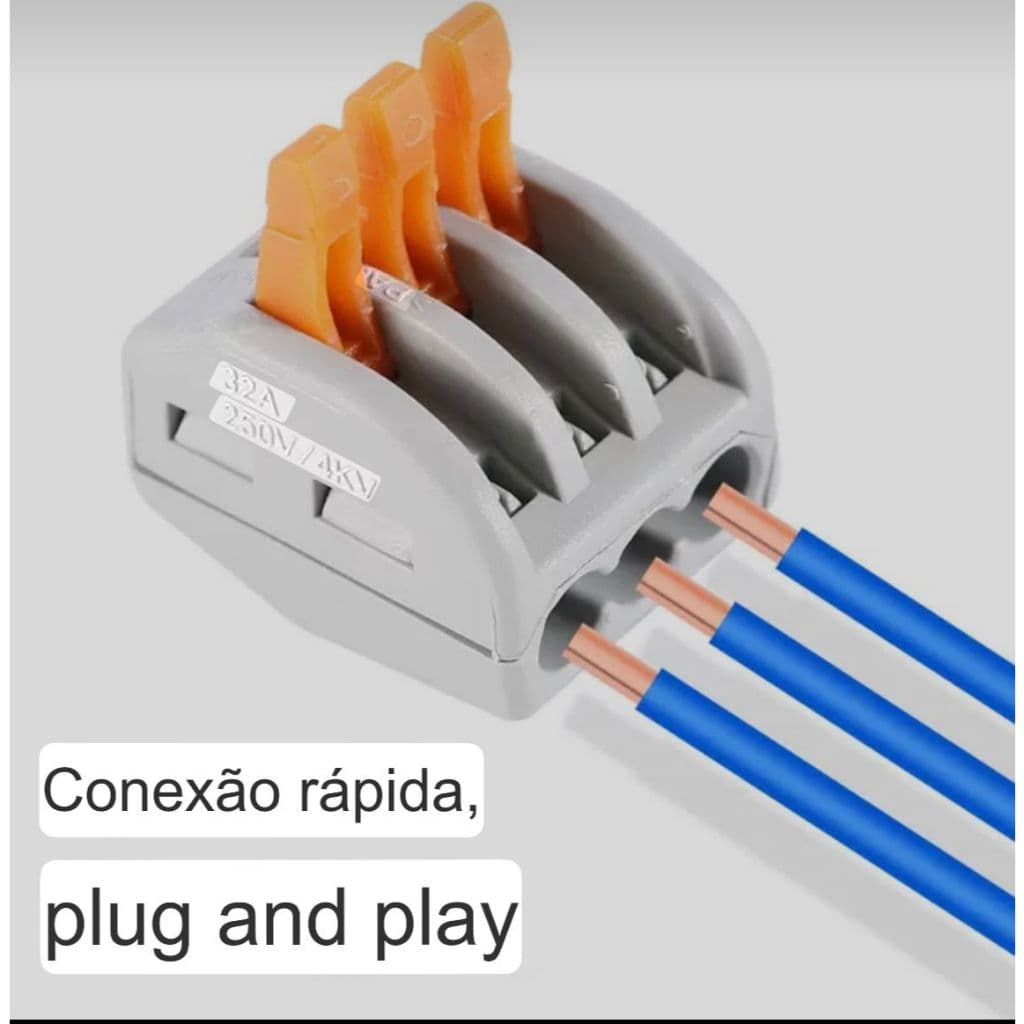 KIT20/ KIT50 /KITKIT80 /KIT100 PCS  Conector Elétrico Emenda 0,08mm-4mm  213 Original 3 vias