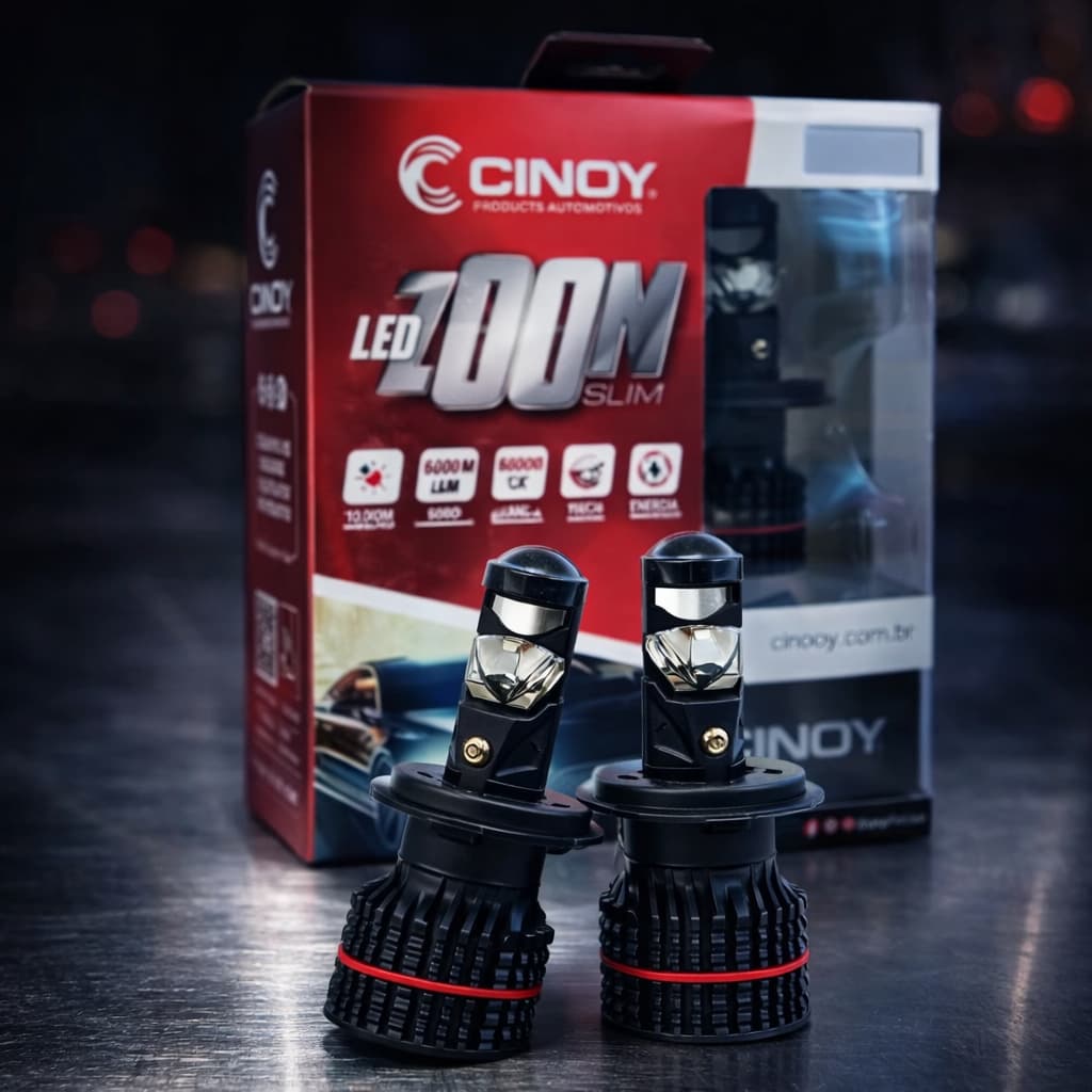 Lâmpada Cinoy Led Zoom Slim Mini Projetor 6k 10000lm