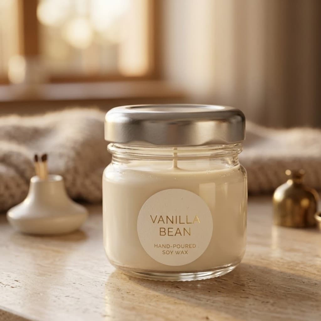 Pote De Vidro 40ml Com Tampa Inox Para Velas Aromaticas Lembrancinhas Cha De Bebe Mel Temperos