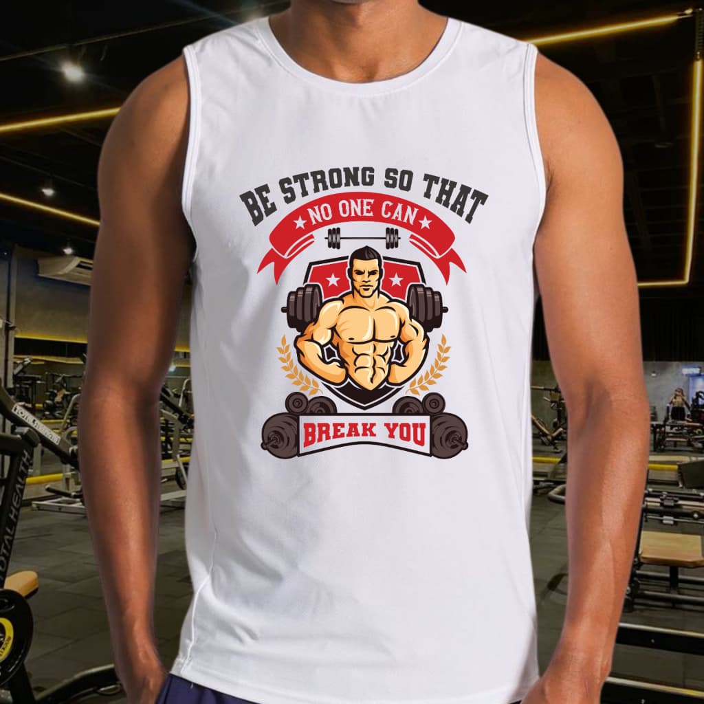 Regata Masculina Fitness Estampada Academia Treino Casual Masculino