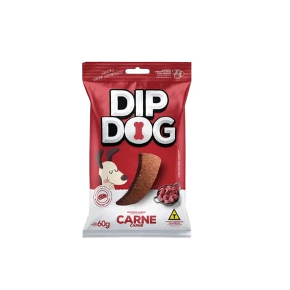 Bifinho Cachorro Petisco Snacks Sabor Carne 60g Dip Dog (Pacote Pequeno) Escolha a Quantidade
