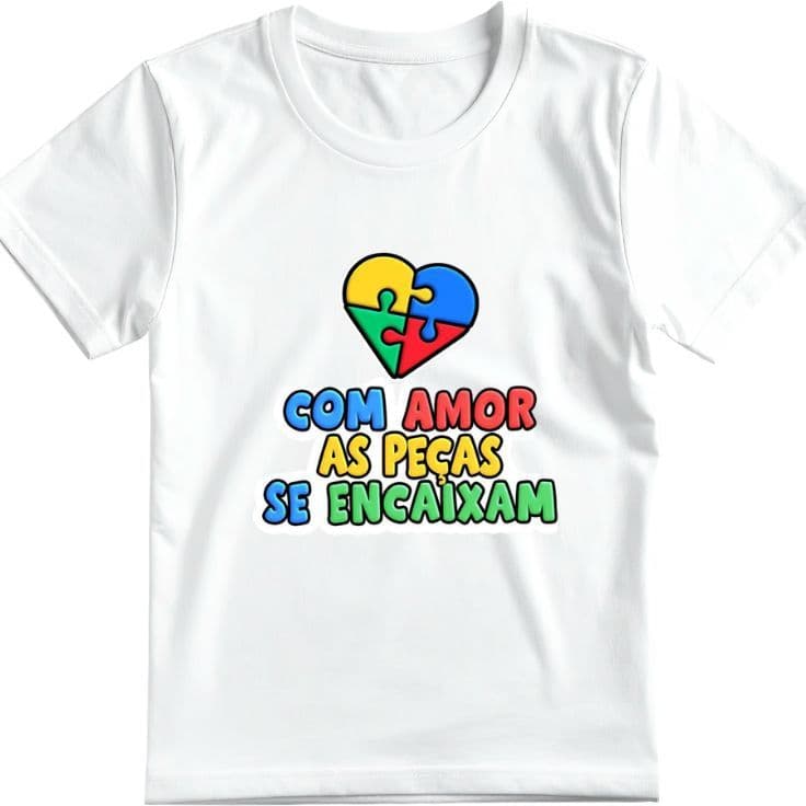 Camiseta Autismo – Conscientização e Inclusão (Envio rápido)