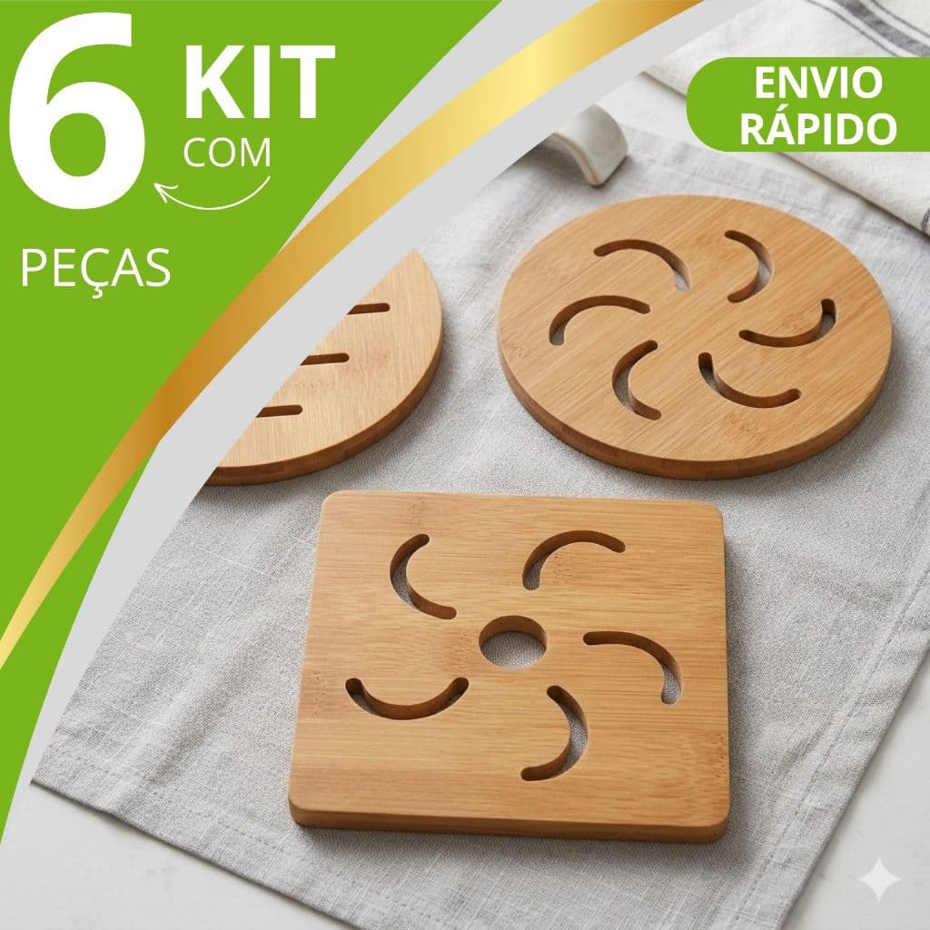 Descanso de Panela MDF 14,5cm Proteção para Mesa Apoio para Panela Quente DESENHADO