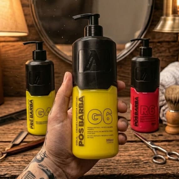 Creme Pré ou Pós Barba Alfa Look's 350ml - Escolha Sua Fragrância