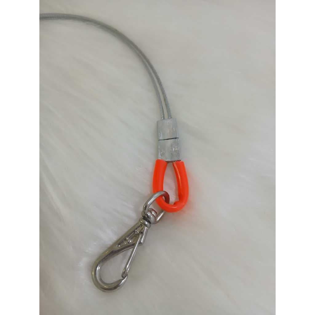 Guia de Aço Laranja Neon SpacePET Para Banho e Tosa 50 cm