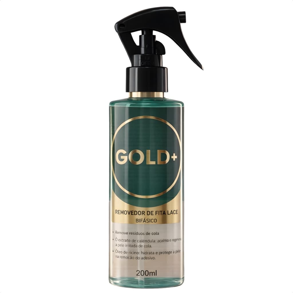 Removedor De Cola Queratina Original Gold+ Para Prótese Capilar, Megahair, Lace, Pratico e Eficaz Não Danifica