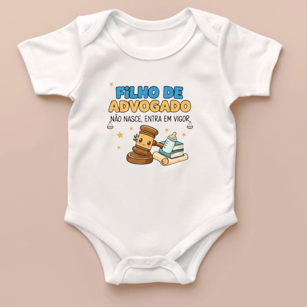 Body Bebê Filho De Advogado Presente Criativo Para Crianças Bodie Macacão de Algodão