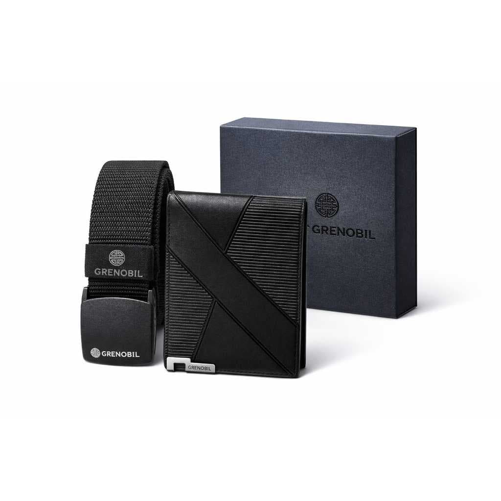Carteira + Cinto Preto ou Marrom Masculino Elegante Multiuso Alta Qualidade